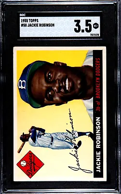 1955 Topps #50 Jackie Robinson SGC 3.5 VG+ • $712.50