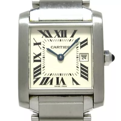 Auth Cartier Tank Francaise MM W51011Q3 656012CD Silver Unisex Wrist Watch • $1709