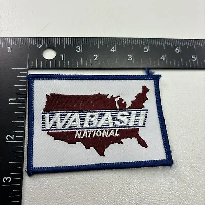 WABASH NATIONAL (Semi Truck Trailer Mfg) Patch (Stitching Not That Great) 00X4 • $6.95