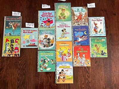 Huge Lot Of 15 Vintage The Little Golden Books 50’s 60’s 70’s 80’s 90’s • $20