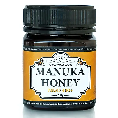 New Zealand 100% Pure Manuka Honey Mono Floral MGO 400+ 250g (8.8oz) • $35.99