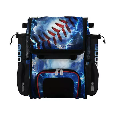 Boombah Superpack Mini Kids Baseball Backpack Small Compact Bat Bag - Lightning • $129.95