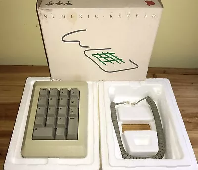 1984 Macintosh Numeric KEYPAD Original BOX Model M0120 Mac 128K 512K M0001 RARE! • $299.95
