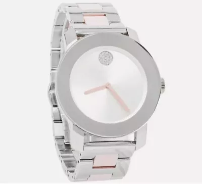 Brand New Movado Bold Women’s Stainless Steel Ceramic Bracelet Watch 3600801 • $429.99