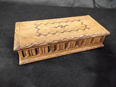 £25 • Buy Vintage Tallent England Handmade Woodcraft Wooden Musical Jewellery Storage Box