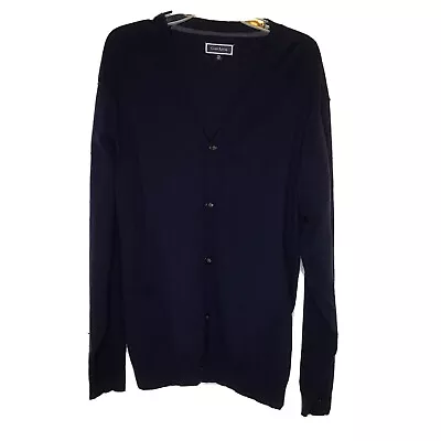 New Clubroom Sweater Cardigan Button Front Navy Blue Men's XXL (Measures XL) • $18.50