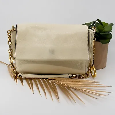 $40 • Buy OROTON Cream Gold Bag - Two Straps - Crossbody & Shoulder - Minor Mark On Front