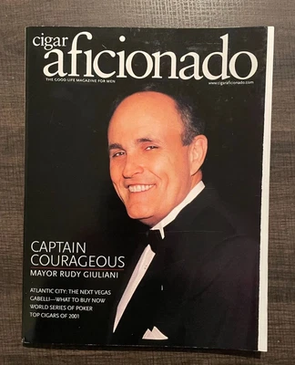 $6.67 • Buy Cigar Aficionado Magazine December 2001 Rudy Giuliani