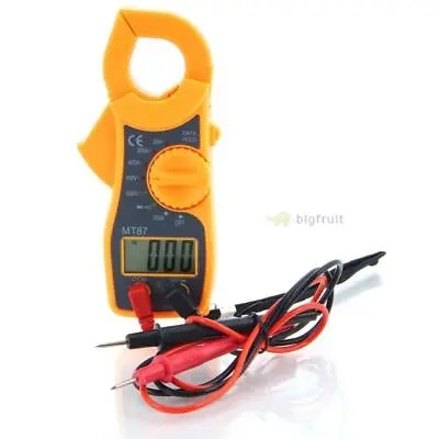 MT87 Mini Clamp Type LCD Digital Multimeter AC/DC Voltage Ammeter Ohmmeter • $18