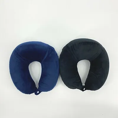 Soft Elevated Neck Head Support Memory Foam U Shape Travel Pillow Airplane Home • $11.38