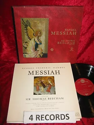 Nm Uk 1959 4 Lp Rca Ser 4501-4 Ed1 Living Stereo Handel The Messiah Rpo Beecham • £2.99