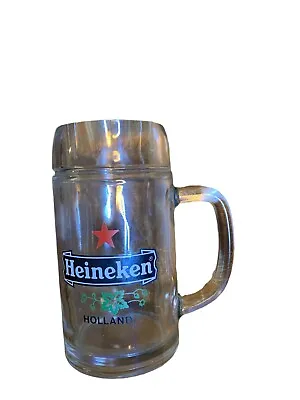 Huge Heineken Holland Glass Beer Mug 8  Tall • $12.50