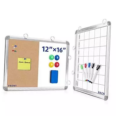 3-in-1 Combination Magnetic Calendar Whiteboard Calendar/Whiteboard/Cork Board • $31.97