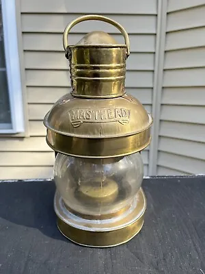 Vintage Brass Masthead Marine Nautical Lantern • $49.99