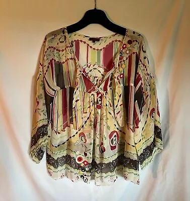 Vintage Kenzo Floral Silk Blouse • $59.99