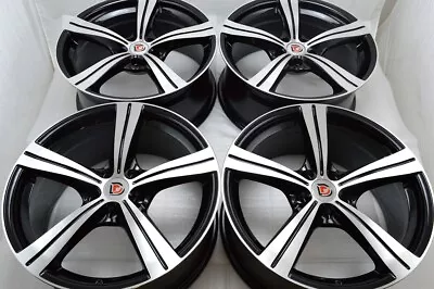 4 New DDR R15 18x8 5x114.3 38mm Offset Black/Machined Finish 18  Wheels Rims • $749