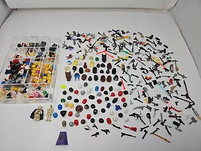 LEGO Lot MINIFIGURE Parts Pieces-  Torsos Heads Weapons • $35