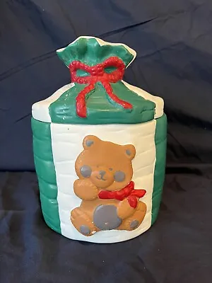 Vintage Teddy Bear Cookie Jar Jasco • $10