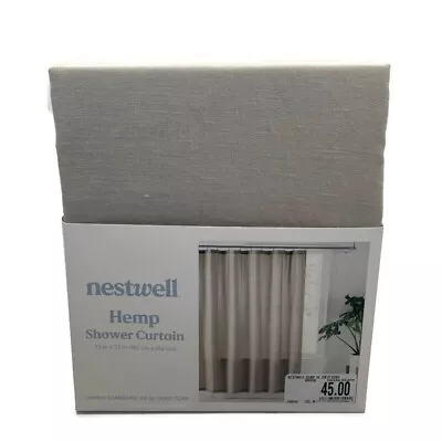 Nestwell Hemp Shower Curtain 72 In X 72 In Dove • $24.94