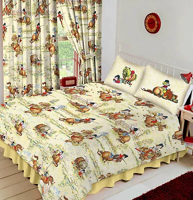£21.99 • Buy Thelwell Trophy Cartoon Comic Horse Pony Riding Dressage Cream Bedding Curtains