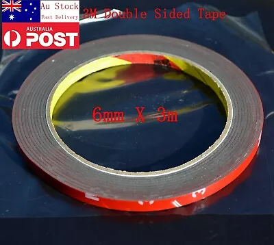 4 X Genuine 6MM X 3M Double Sided Car Automotive Foam Attachment Tape 3 Meter  • $10.59