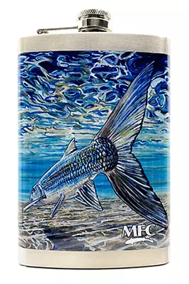 Montana Fly Company Mfc Udesen's Bonefish Tail Stainless Steel Flask • $29.95