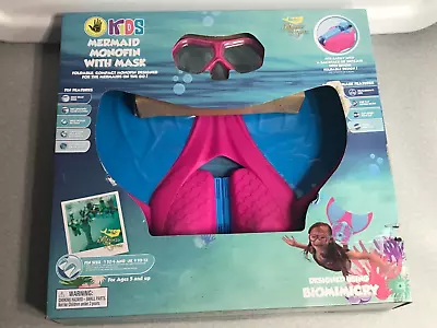 Body Glove Kids' Mermaid Foldable Single Fin Includes Adjustable Goggles • $15.87