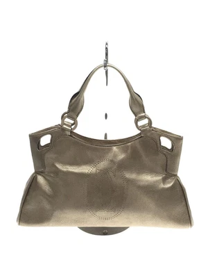 $252.76 • Buy Authentic Cartier Marcello Handbag Tote Bag Gold Leather Women's #4753D