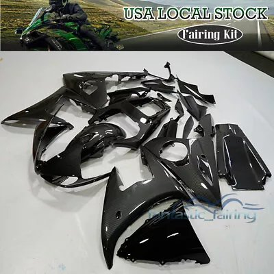 Carbon Fiber Fairing Kit ABS Plastic For Yamaha YZF R6 2003-2004 / R6S 2006-2009 • $519.99