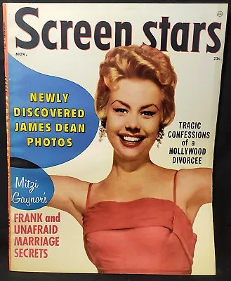 🌟screen Stars Nov 1955 Mitzi Gaynor Cover Fine To Very Fine Many More Available • $9.99