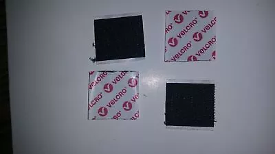 VELCRO® Self Adhesive Squares Pads Stick On Black  25mm Upto 150mm Hook & Loop • £7.99