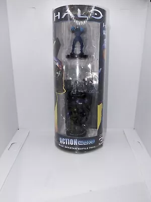 £10 • Buy Halo Master Chief Blue Spartan Battle Pack 3 Mini Figures Action Clix. Rare