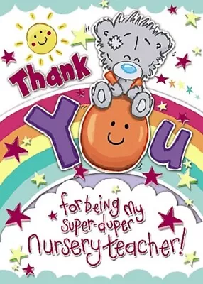 Me To You Thank You Nursery Teacher Greetings Card Tatty Teddy • £3.85