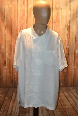 Tommy Bahama Men Summer 100% Linen Button Up Short Sleeve Shirt Sz 2XL • $45