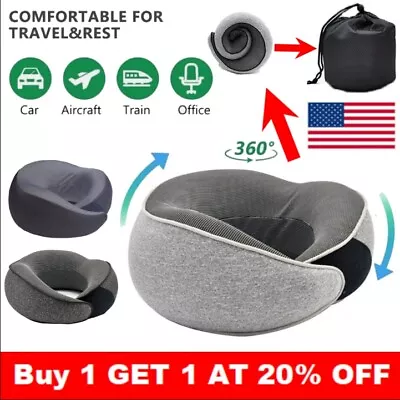 Wander Plus Travel Pillow Neck Pillow Memory Foam For Airplanes Pillow US • $19.99