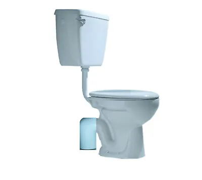 Lesico Atlas Low Level Toilet WC Pan Lever Cistern Soft Close Seat S Trap • £40