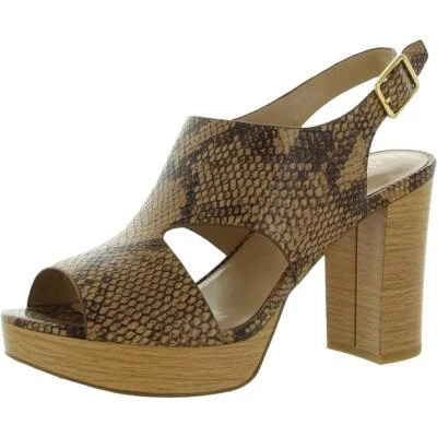 Lauren Ralph Lauren Womens Feona Leather Platform Sandals Shoes BHFO 7464 • $19.99