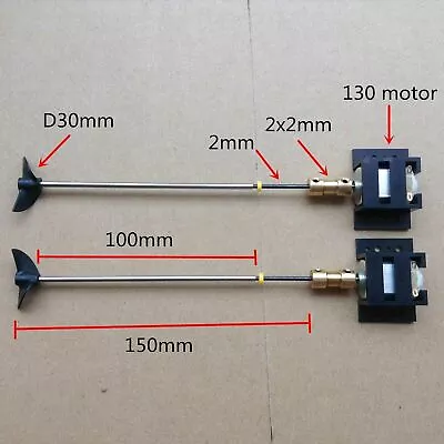 £9.59 • Buy Double Motors RC Boat Motor Drive 130 Motor 15CM Shaft Propellers DIY Model Ship