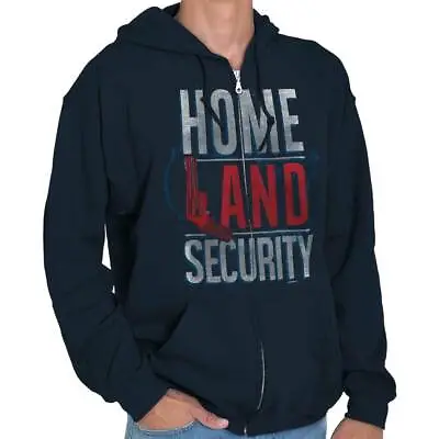 2nd Amendment Homeland Security Gun Rights Sweatshirt Zip Up Hoodie Men Women • $34.99