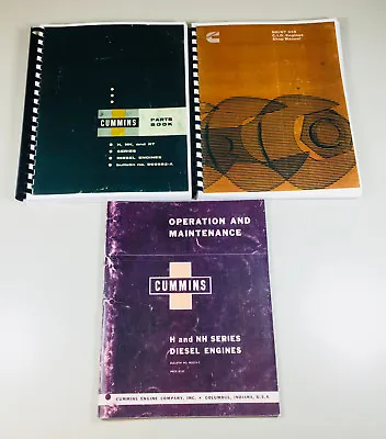 Cummins Nh Service Manual Set Repair Owners Operator Parts Catalog Book Overhaul • $49.97