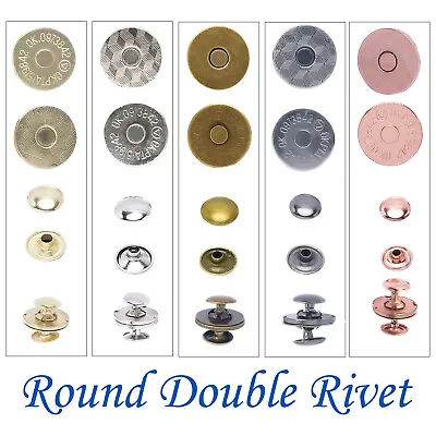 £3.89 • Buy 14/18mm Magnetic Snap Fasteners Closures Buttons Purse Leather Bag Crafts