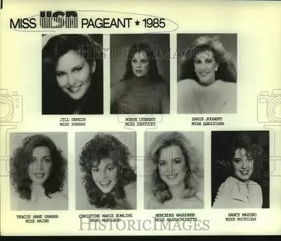 1985 Press Photo Contestants For The 1985 Miss USA Pageant - Nop64438 • $19.99