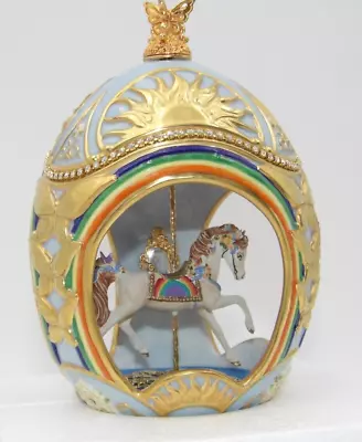 Franklin Mint Faberge Sunshine Carousel Egg #4 B11WA42 NIB • $259.99