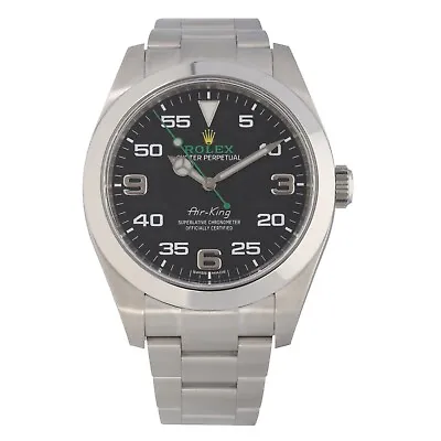 Rolex Air King 116900 Stainless Steel Watch 40mm Case Black Dial With 18cm Strap • £8750