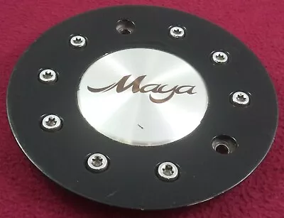 Maya Wheels Gloss Black / Silver Custom Wheel Center Cap (1) • $49.01