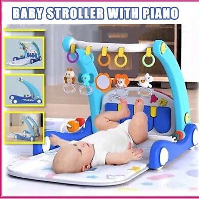 Gym Play Mat Baby Newborn Kids 5 In 1 Fitness Music Lay Piano Boys Girls. • £15.19