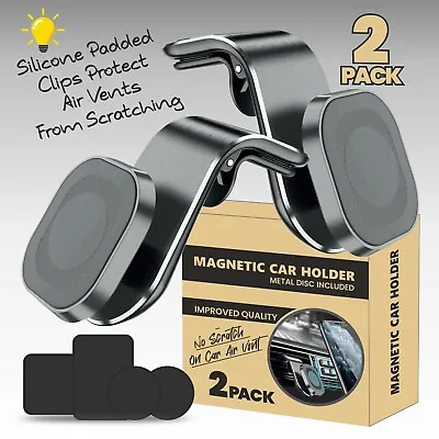 Strong Magnetic In Car Air Vent Mount Mobile Phone Holder 360° Rotating Holder • £6.96