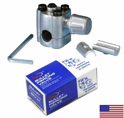 BPV31 BPV-31 Supco Original Bullet Piercing Valve 1/4  5/16 & 3/8  O.D. • $6.18