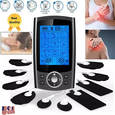 36 Modes Muscle Stimulator Tens Unit Machine Pulse Massager Therapy Pain Relief • $22.59