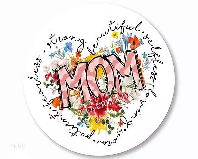 Strong Beautiful Loving Warm MOM Mother's Day Scrapbook Stickers Envelope Seals • $2.20